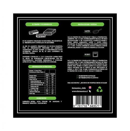 Tempeh Garbanzo - Arveja 200 gr