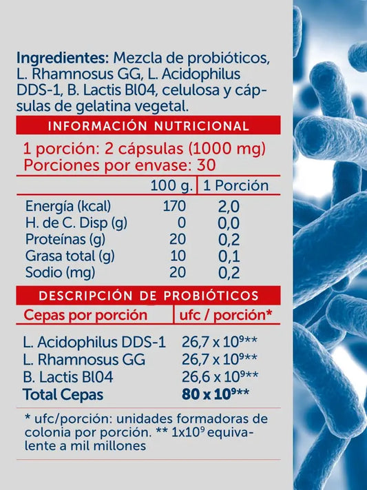 Probiotic Plus 80b 60 Cápsulas