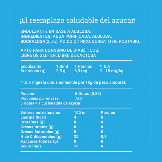 AluSweet Alulosa Gotas 180 ml