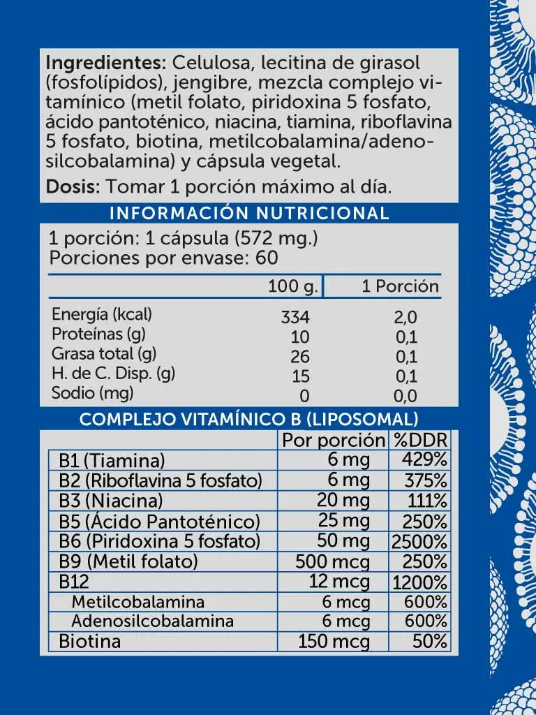 B-Complex Plus Liposomal 60 cápsulas