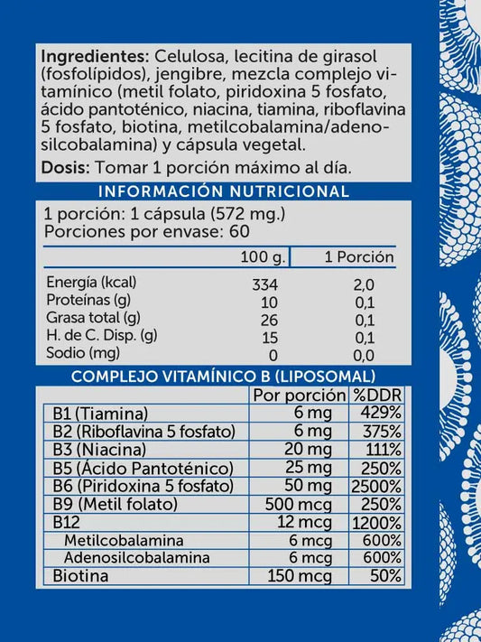 B-Complex Plus Liposomal 60 cápsulas
