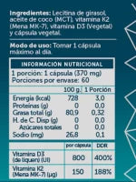 Vitamina D3+K2 Plus 60 cápsulas