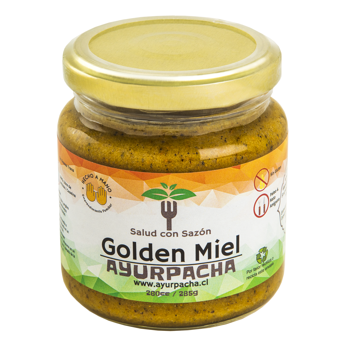 Golden Miel 285 g – Miel + Cúrcuma + Jengibre + Pimienta