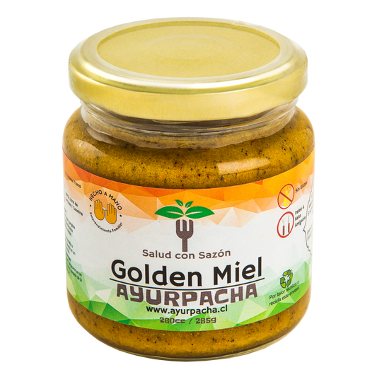 Golden Miel 285 g – Miel + Cúrcuma + Jengibre + Pimienta