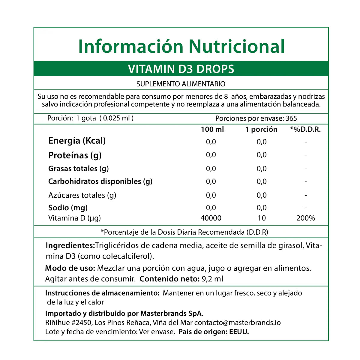 Baby Vitamina D3 10 mcg (400 UI) – Gotas 9,2 ml