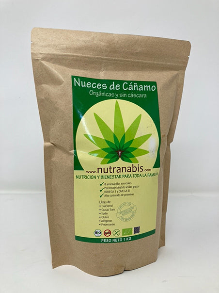 Nueces de cáñamo orgánicas y sin cáscara KG