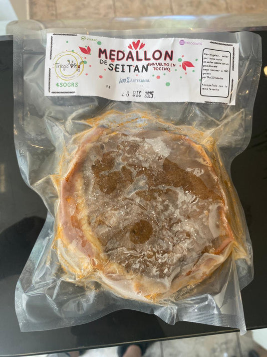 Medallón de Seitán Doble Proteína (Gluten + Lentejas)