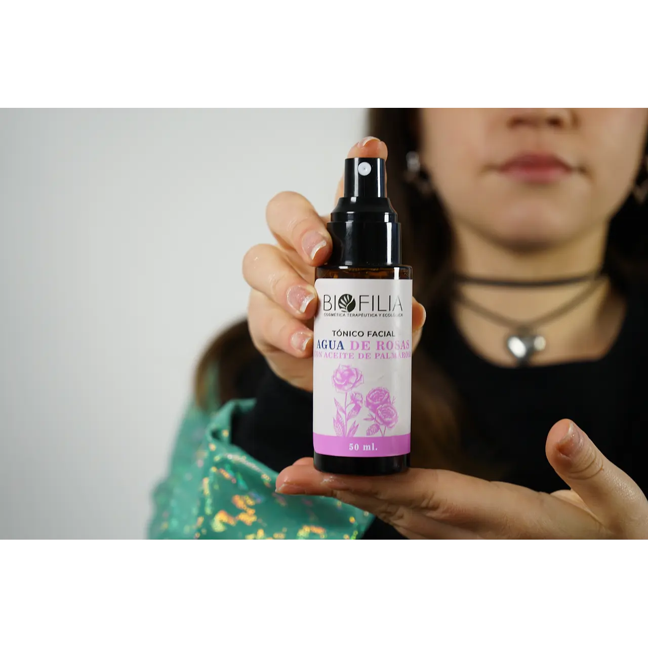 Agua de Rosas pura, Elixir Refrescante con Palmarosa