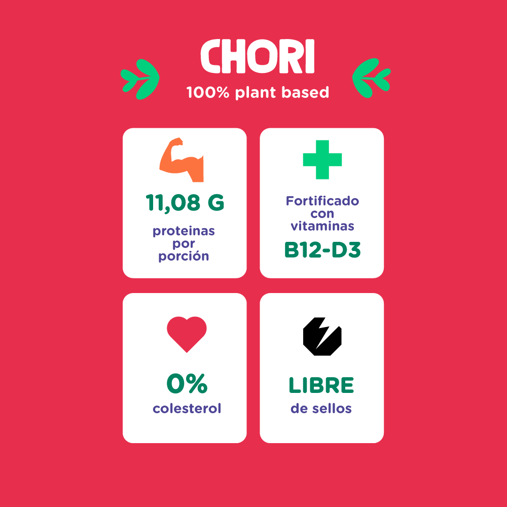 Chorizo Vegano Doña Rosita (260 g – 4 unidades)