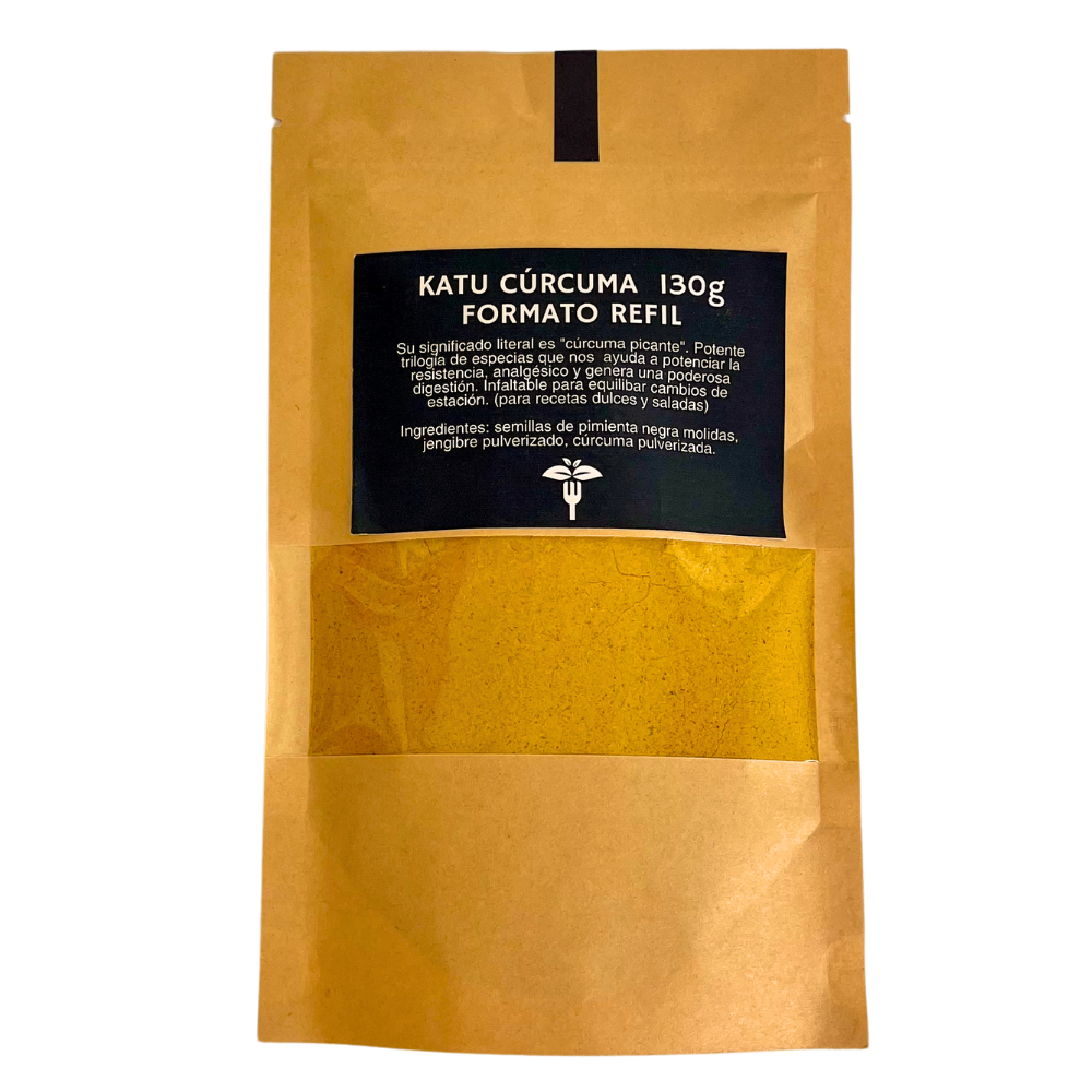 Katu Cúrcuma Activada 130 g – Formato Refill