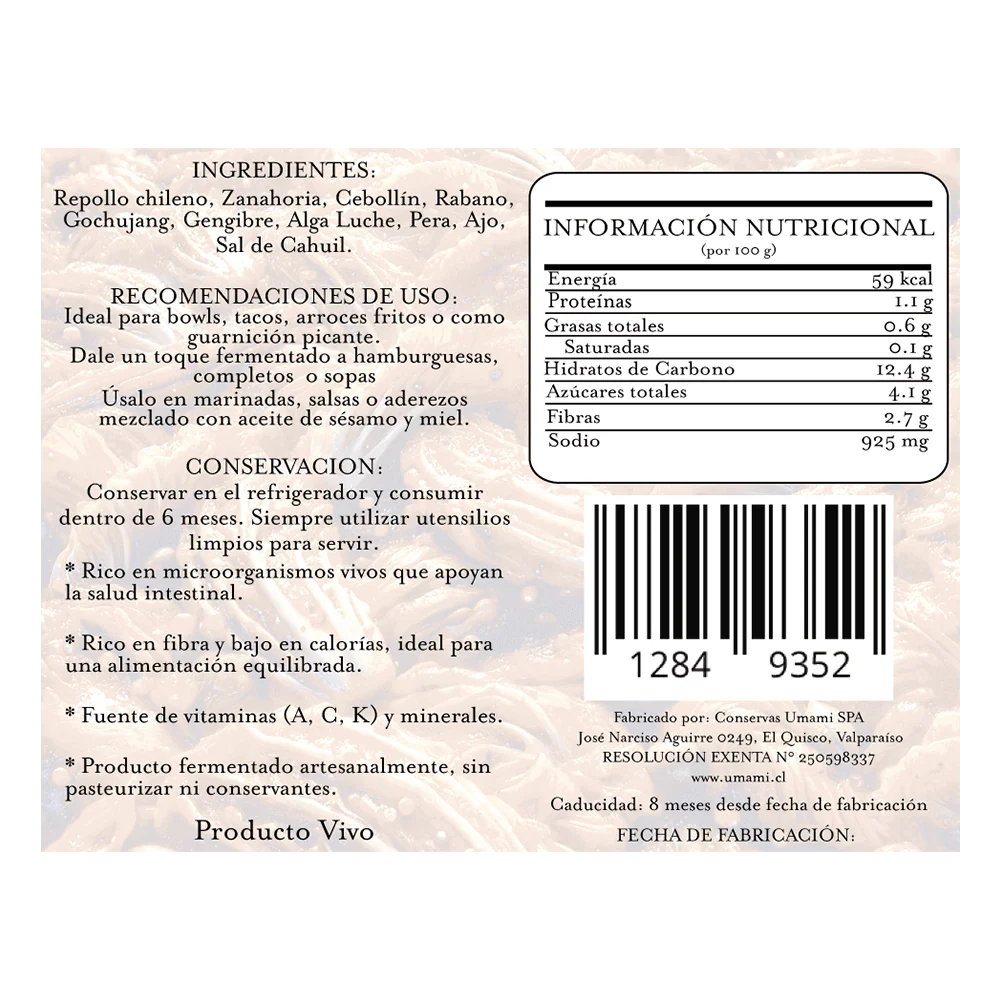 Kimchi Umami 950 g