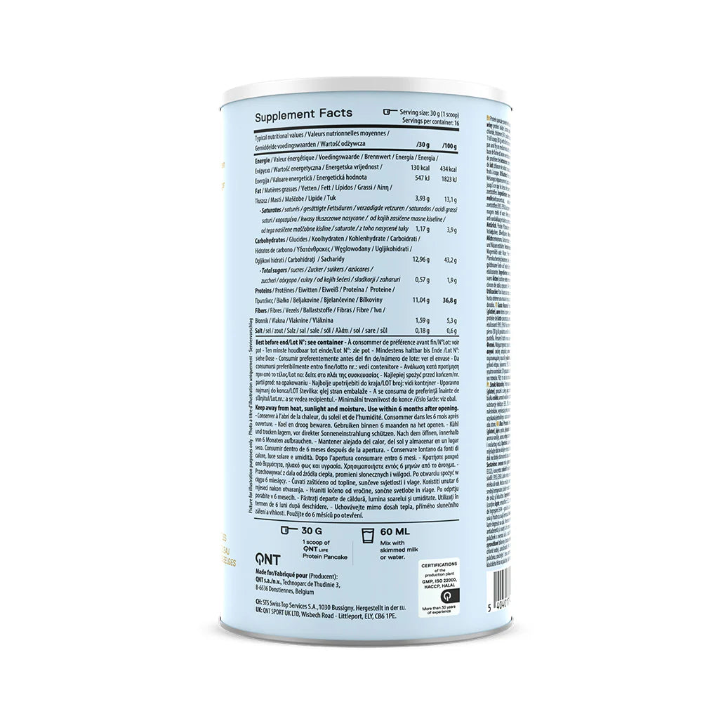 Mezcla de Proteína para Pancakes &amp; Waffles QNT – Manzana Canela  500g