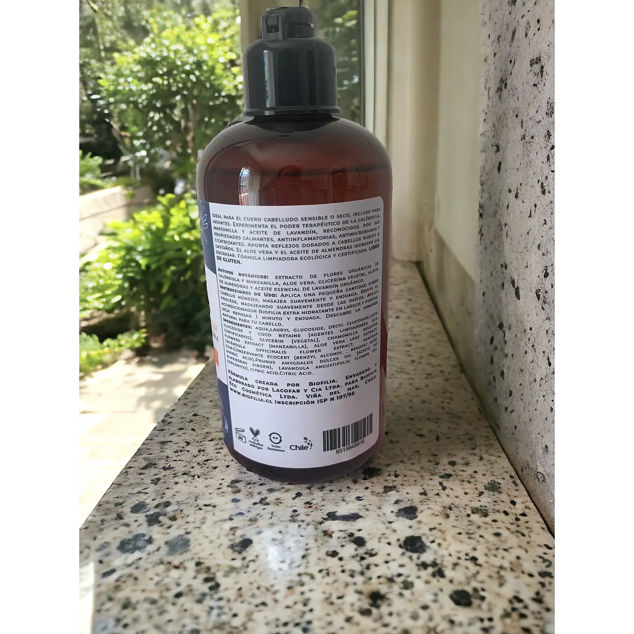 Shampoo Caléndula y Manzanilla con Aceite Esencial de Lavandín Orgánico – 250 ml