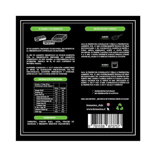 Tempeh Garbanzo - Poroto Rojo 200 gr