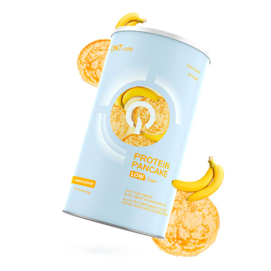 Mezcla de Proteína para Pancakes &amp; Waffles QNT – Banana  500 g