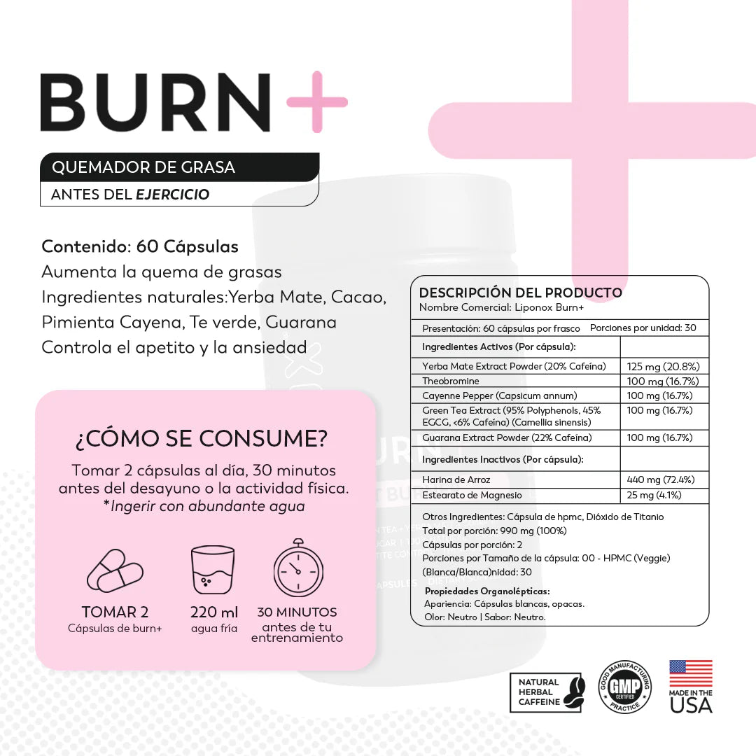 Liponox BURN+ – Control Natural del Peso y Energía Activa
