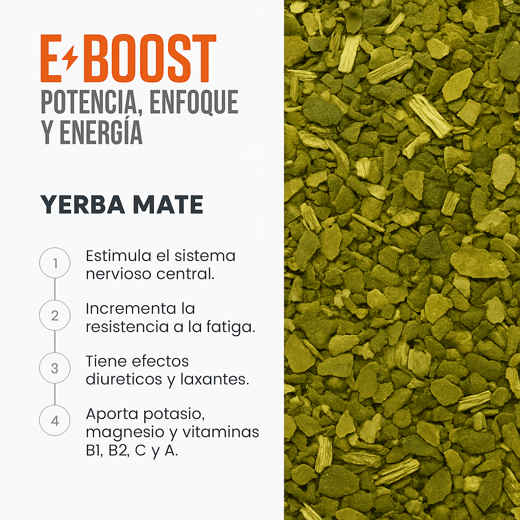 E-BOOST | Energizante Natural para Energía y Concentración