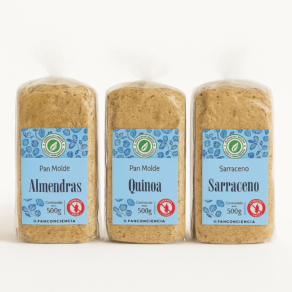 Pack Panes Sin Gluten – 100% artesanales y certificados