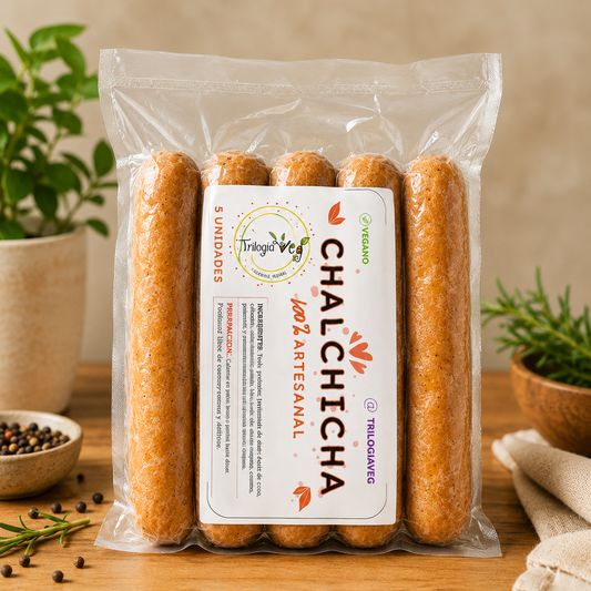 Chalchicha® | Salchicha Vegana de Tofu Artesanal | 5 Unidades