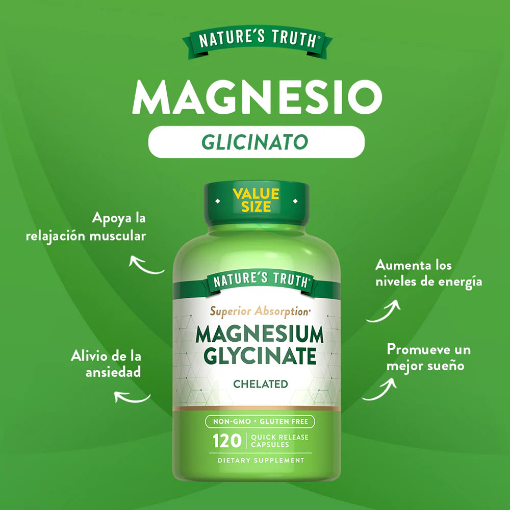 Magnesio Glicinato 200 mg – Cápsulas
