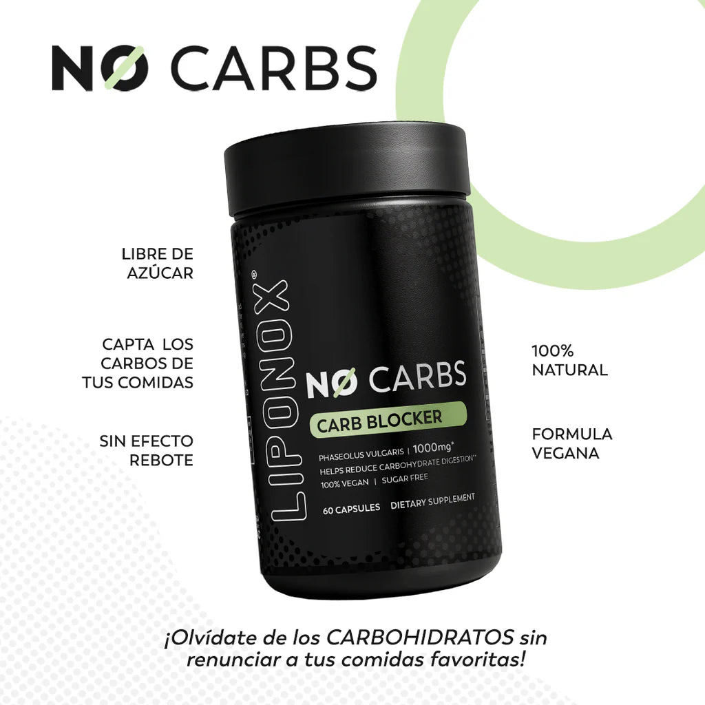 Liponox No Carbs – Bloqueador Natural de Carbohidratos
