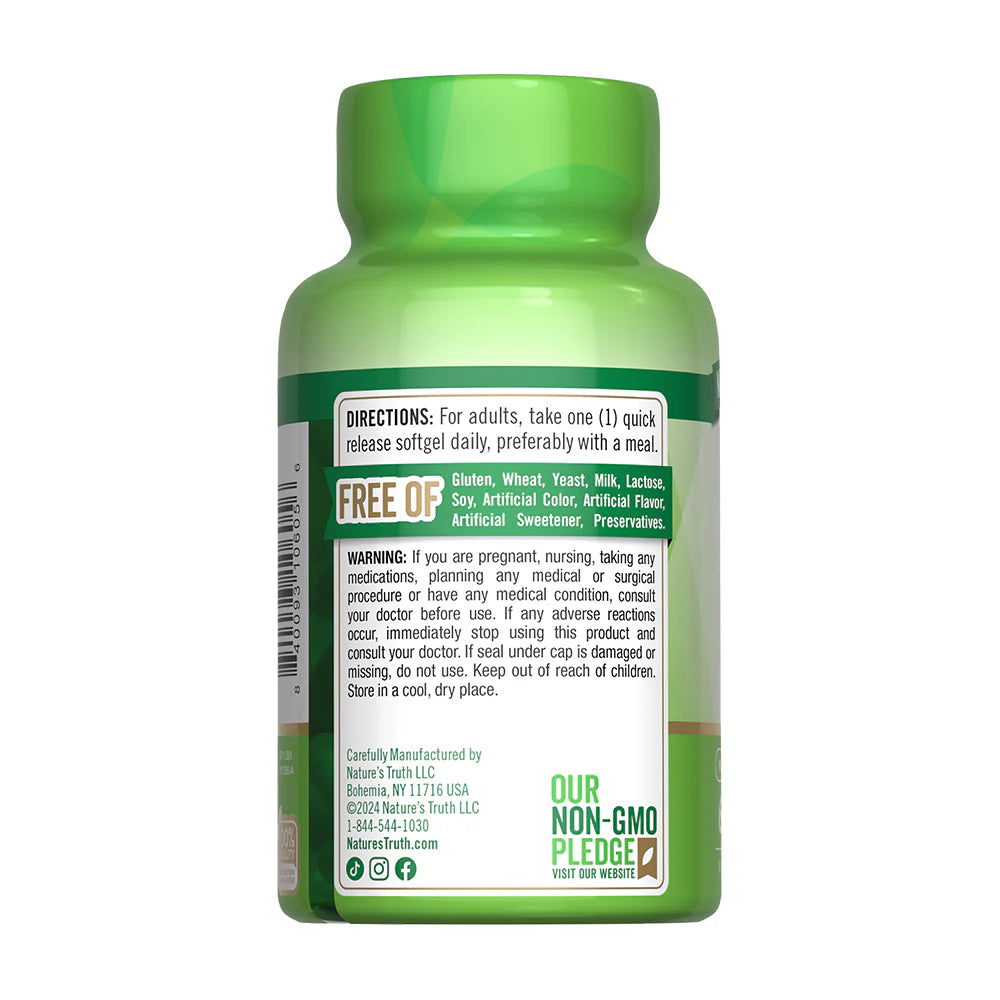 Vitamina E 450 mg (1000 UI) – 60 Cápsulas Blandas