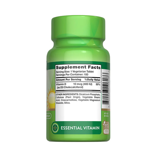 Vitamina D3 400 IU – 100 Comprimidos