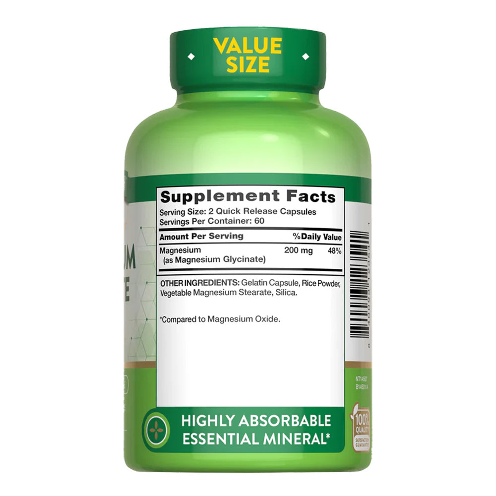 Magnesio Glicinato 200 mg – Cápsulas
