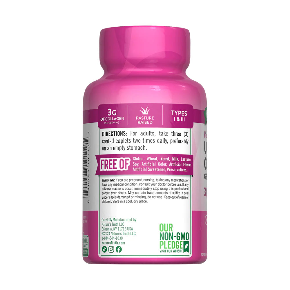 Colágeno Hidrolizado Tipo I &amp; III con Vitamina C – 90 Comprimidos