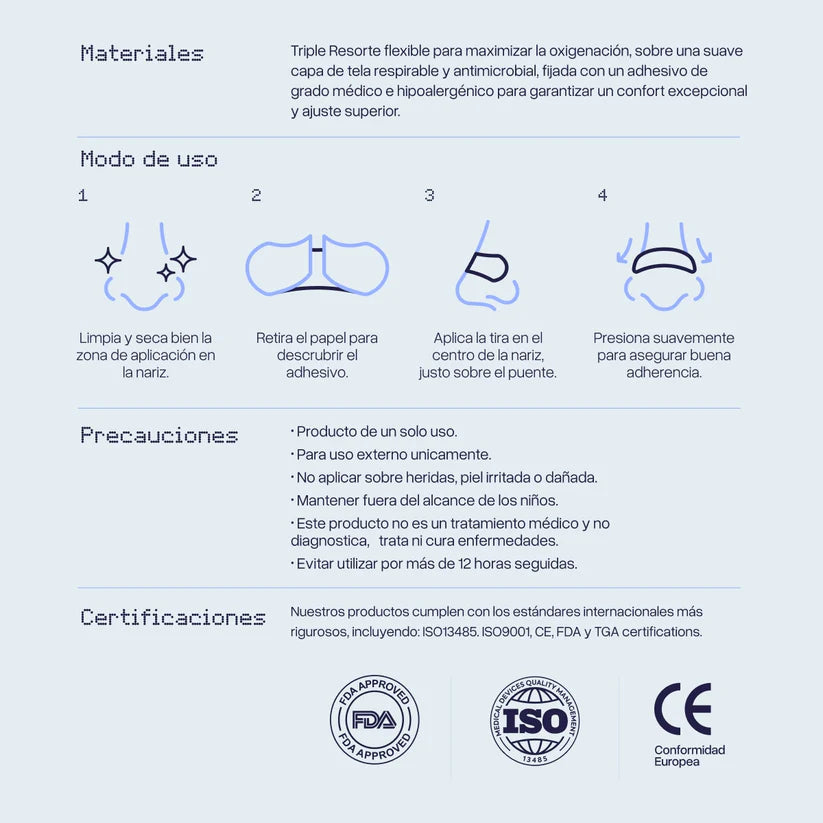 Performance Nasal Strips – Respiración Óptima