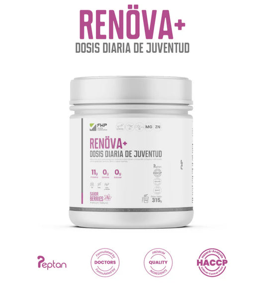 Renova+: Colágeno Doblemente Hidrolizado Premium para Piel y Articulaciones