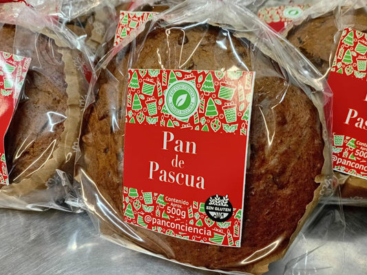 Pan de Pascua sin Gluten, Vegano y sin azúcar 500gr