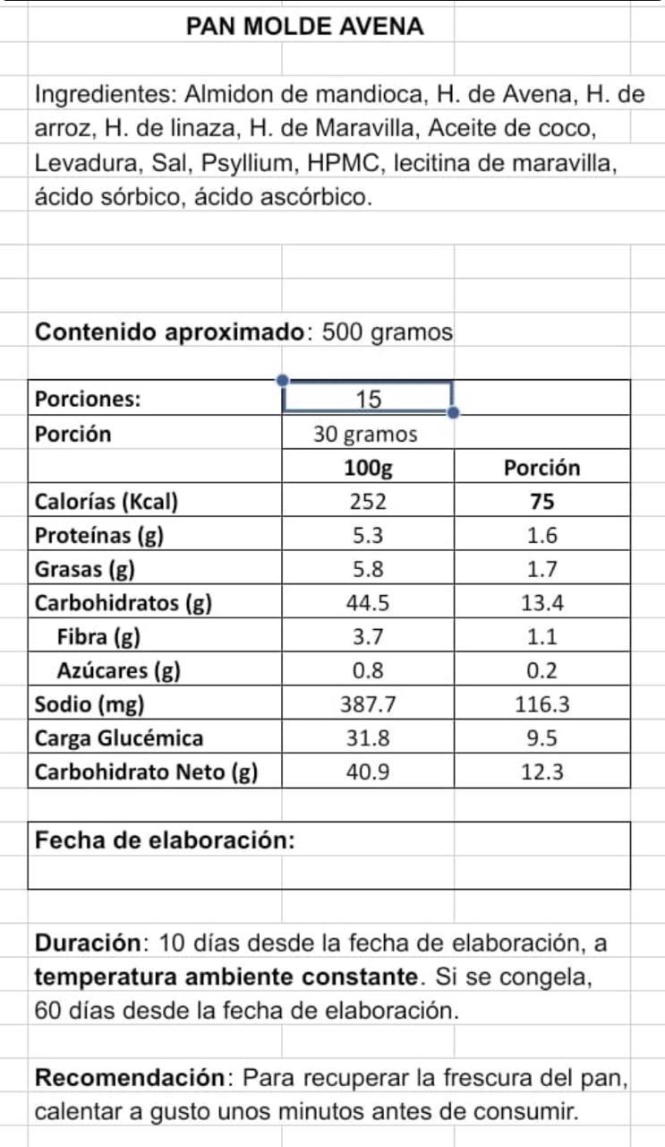Pan Sin Gluten Certificado COACEL | Artesanal | Vida Natura Chile