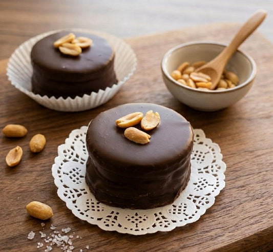 Alfajor de matequilla deManí & Frambuesa (sin azúcar y sin trigo)