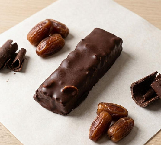 Barrita tipo Snickers (sin azúcar, sin trigo y vegana)