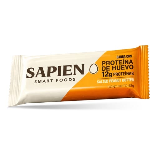 Caja 12 Barras Proteicas Salted Peanut Butter 52 g | Sapien Smart Foods
