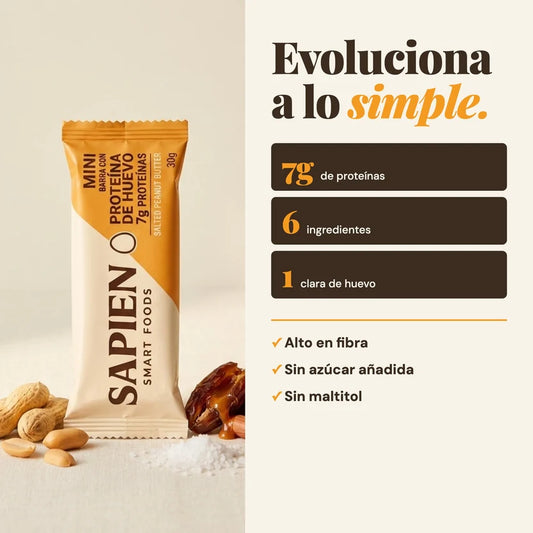 Barritas Proteicas Mini 30 g Sapien  Caja 16 Unidades