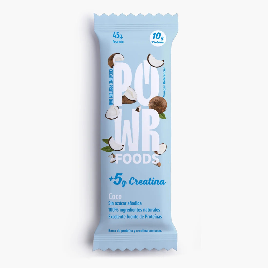 Creatine Protein Bar Coco 45 g – 10 g Proteína + 5 g Creatina | POWR Foods