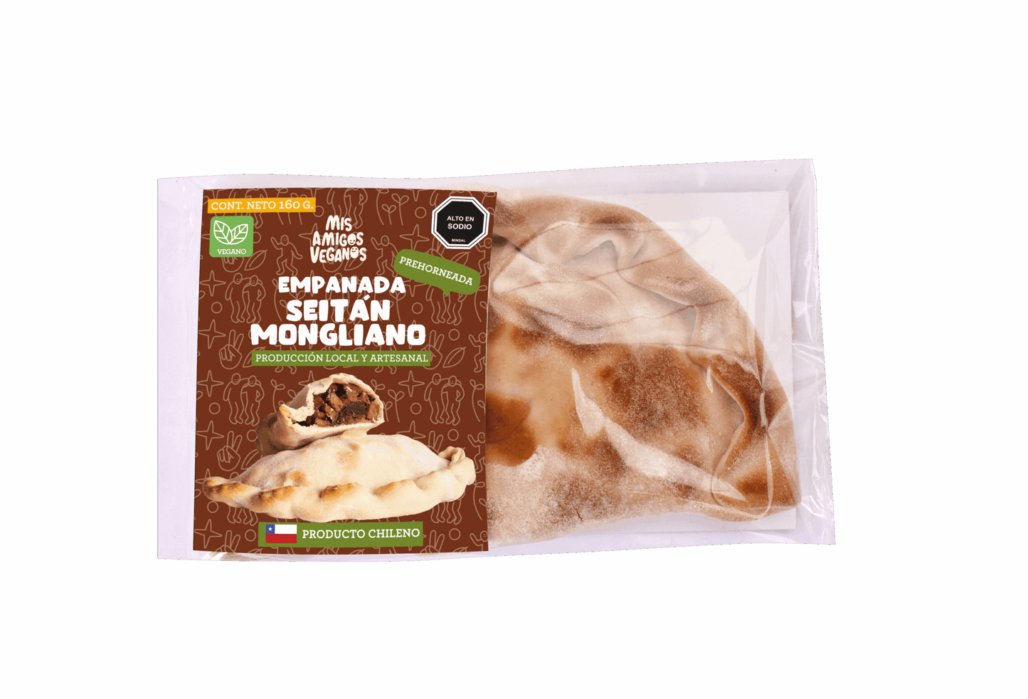 Empanada Vegana de Seitán a la Mongoliana