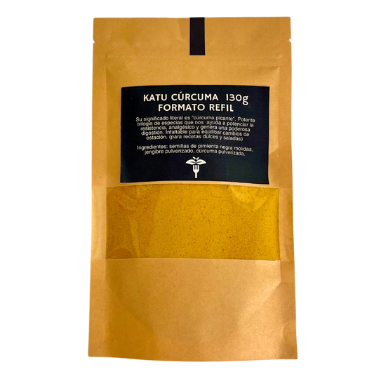 Katu Cúrcuma Activada 130 g – Formato Refill