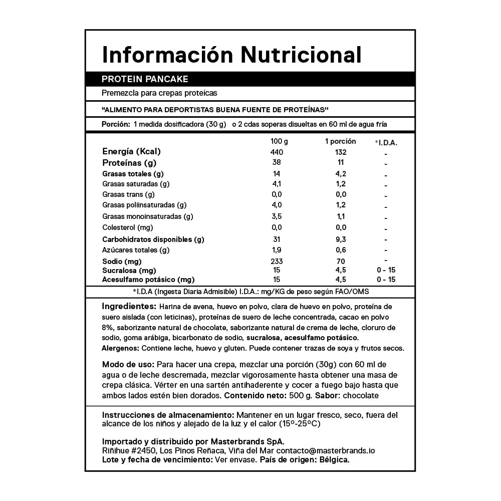 Mezcla de Proteína para Pancakes &amp; Waffles QNT – Manzana Canela  500g