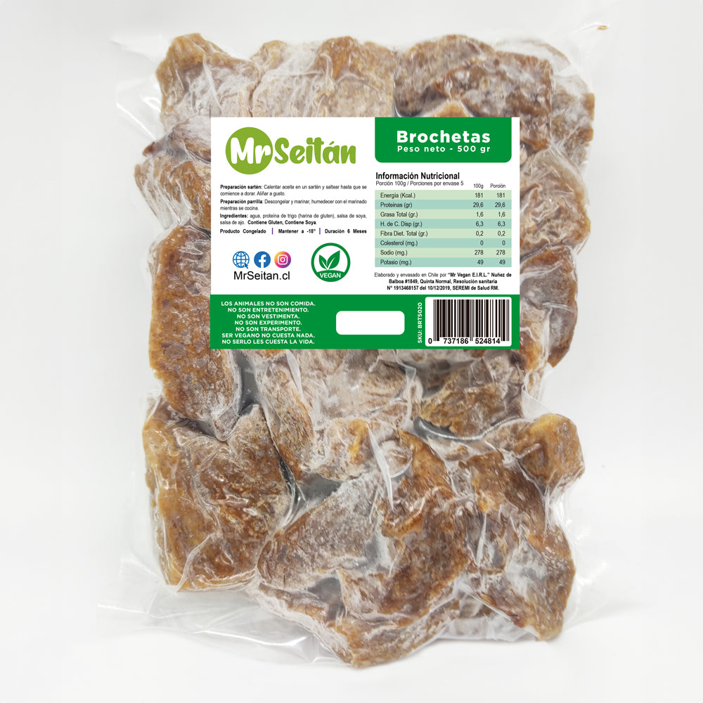 Seitán Brochetas Mr Seitan 500gr
